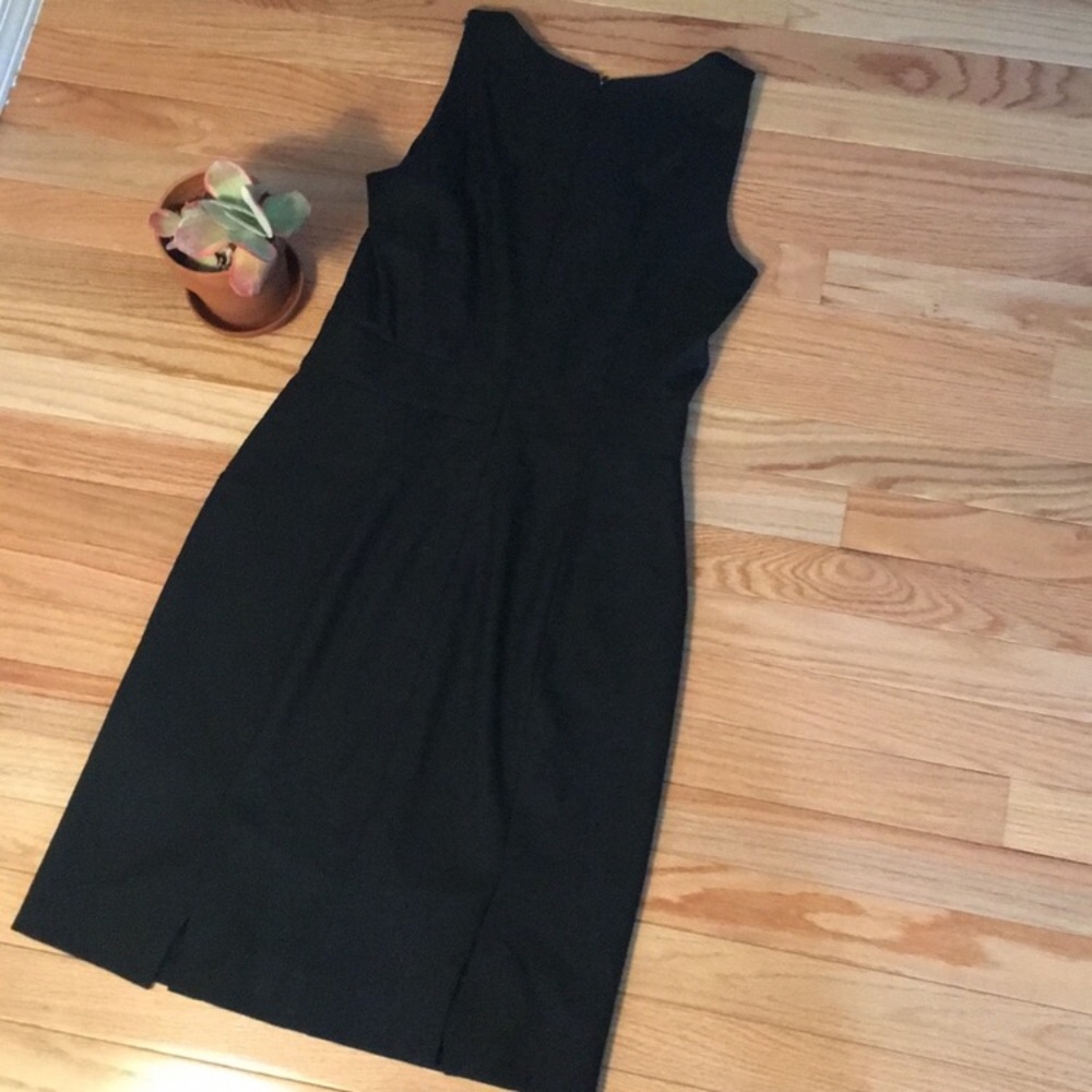 J Crew black wool suit dress - size 2